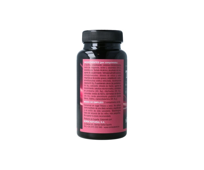 Taurina Plus 60 comprimidos de 950mg Soria Natural