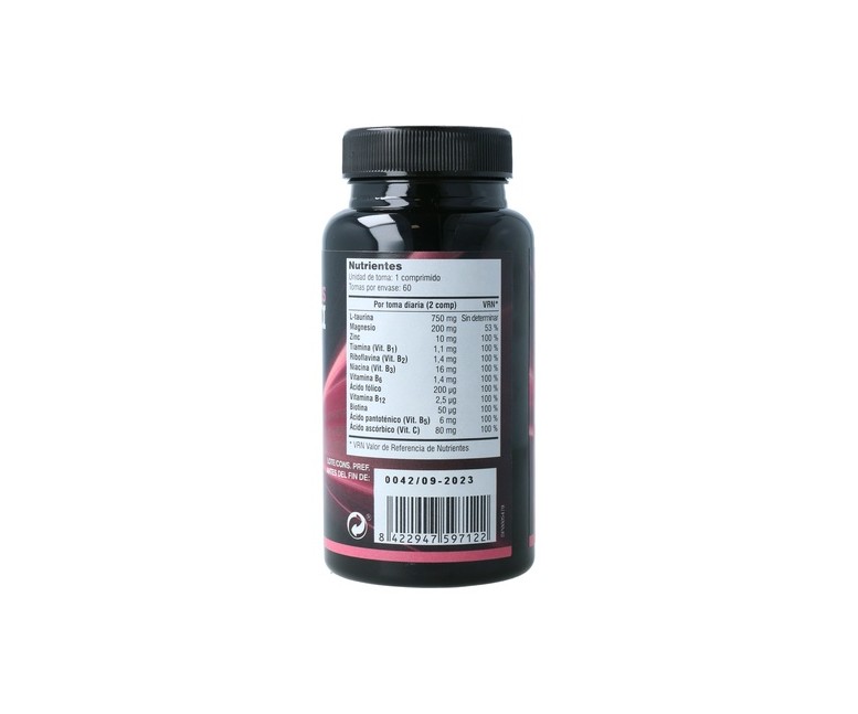 Taurina Plus 60 comprimidos de 950mg Soria Natural