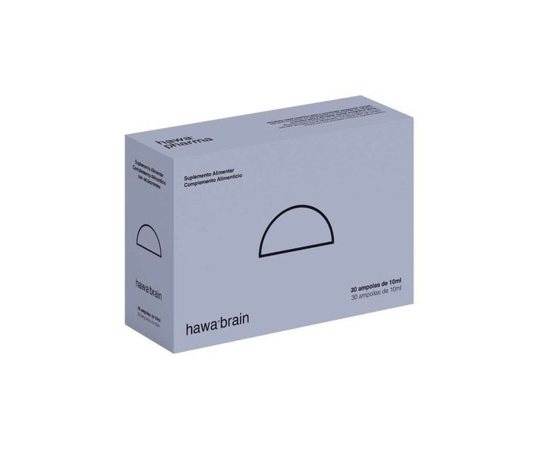 Brain, concentración y memoria 30 ampollas de 10ml Hawa pharm