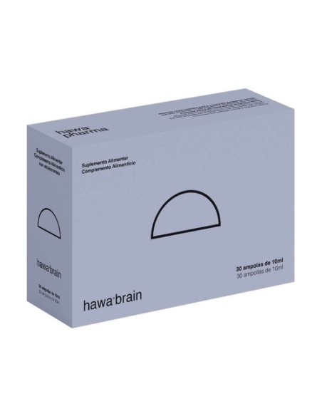 Brain, concentración y memoria 30 ampollas de 10ml Hawa pharm