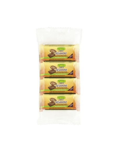 Pack Barritas de sésamo con chocolate 20 barritas de 27 g Rapunzel