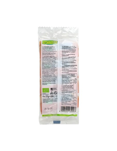 Pack Barritas de sésamo con chocolate 20 barritas de 27 g Rapunzel