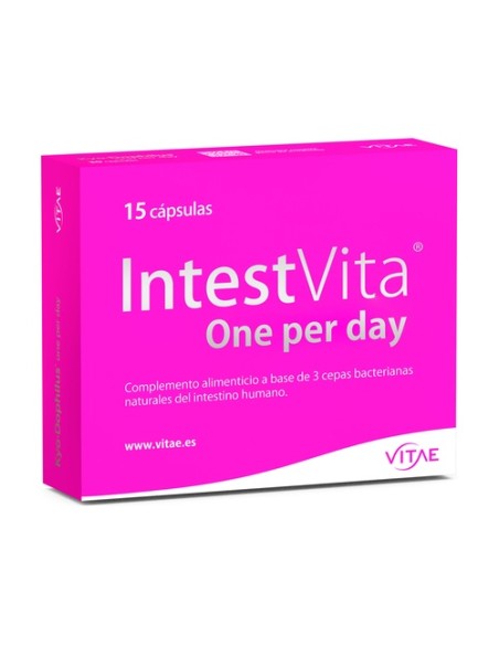 IntestVita one x day flora intestinal 15 cápsulas Vitae