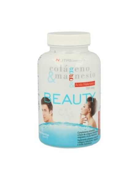 Colágeno, Magnesio y Ácido hialurónico Beauty 200 comprimidos Cn