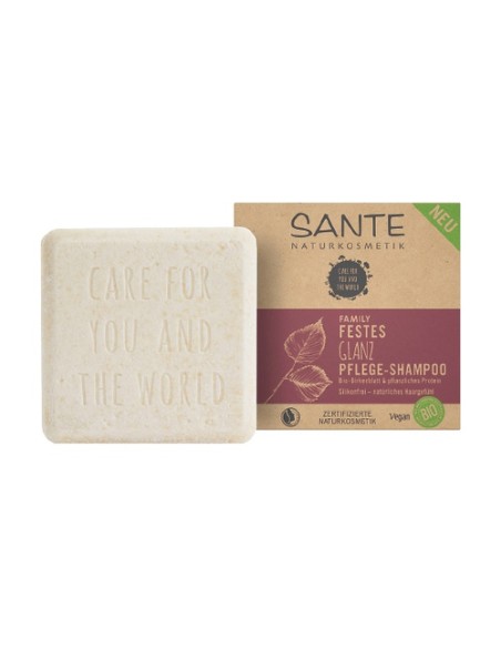 Champú sólido brillo abedul bio 60 g Sante
