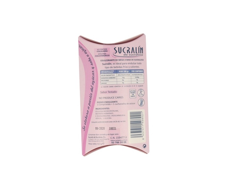 Edulcorante de sucralosa 8,3 g Sucralin