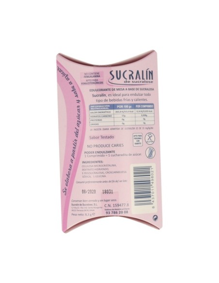 Edulcorante de sucralosa 8,3 g Sucralin