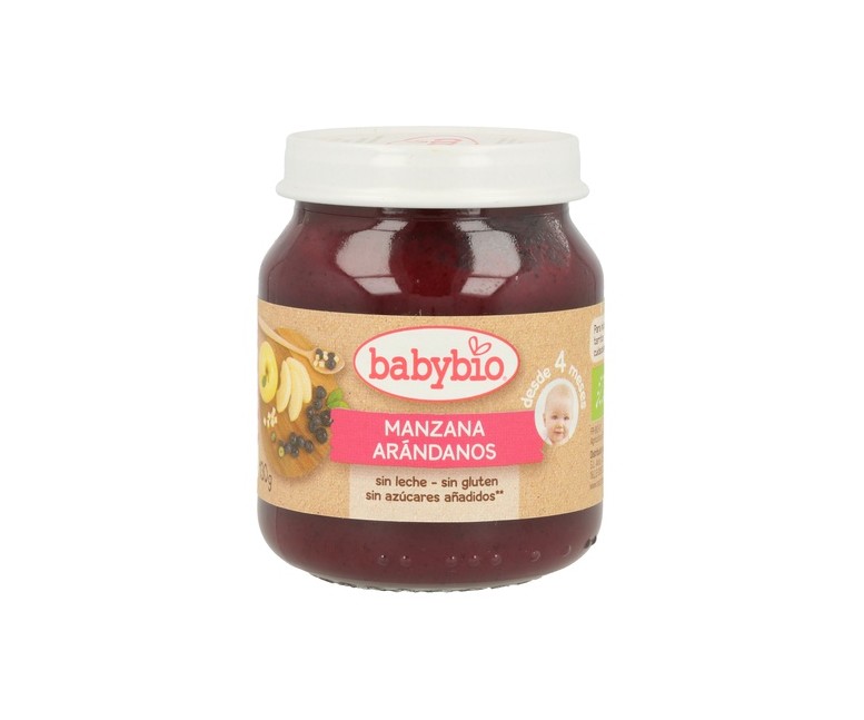 Tarrito De Manzana Y Arándanos 4m+ 130 g Babybio