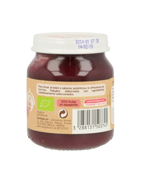 Tarrito De Manzana Y Arándanos 4m+ 130 g Babybio