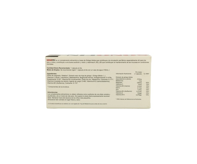 Sonofin 30 cápsulas Pharma Otc