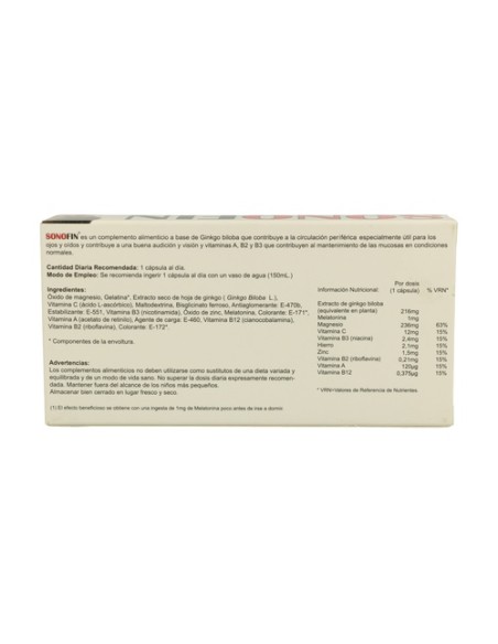 Sonofin 30 cápsulas Pharma Otc