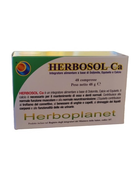 Herbosol ca 1000mg apoyo esquelético y osteoarticular 48 comprimidos Herboplanet