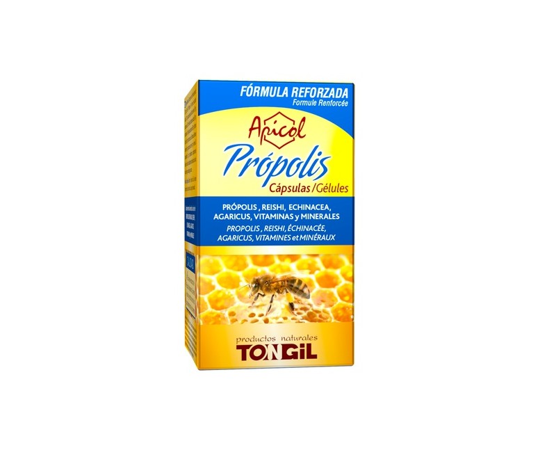 Apicol própolis 40 cápsulas vegetales de 525mg Tongil
