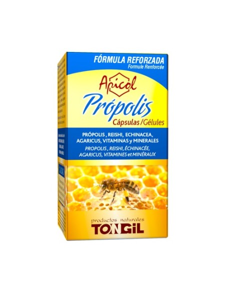 Apicol própolis 40 cápsulas vegetales de 525mg Tongil