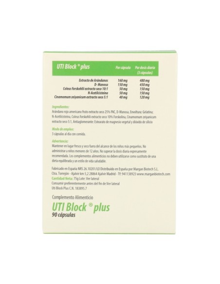 Uti Block plus 90 cápsulas Margan