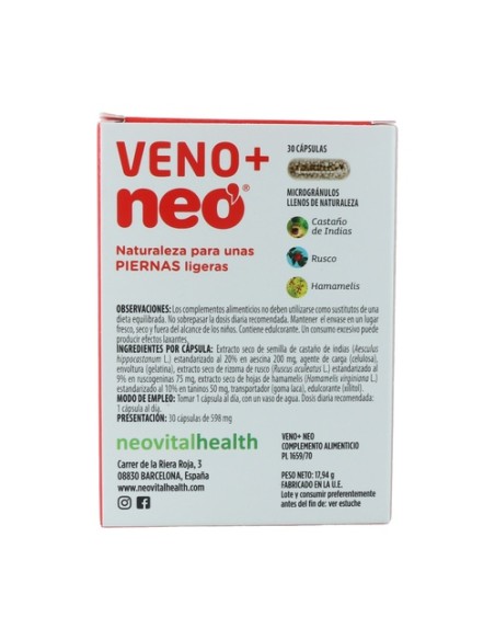 Veno Plus Neo 30 cápsulas Neo