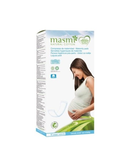 Compresas de Maternidad Natural Cotton 10 unidades Masmi Natural Cotton