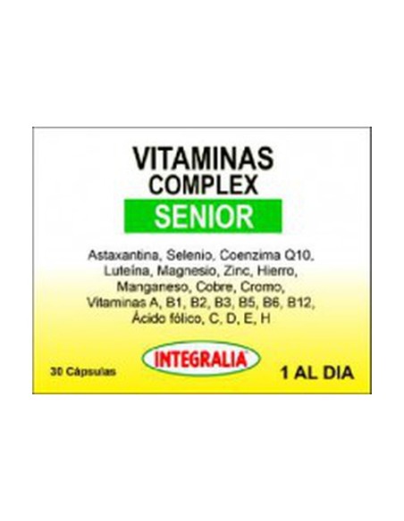 Vitaminas Complex Senior 30 cápsulas Integralia