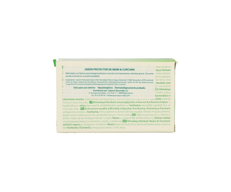 Jabón purificante neem y cúrcuma 75 g Himalaya Herbals