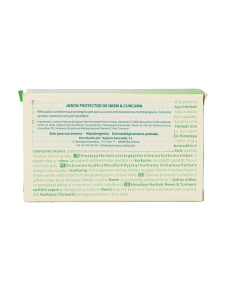 Jabón purificante neem y cúrcuma 75 g Himalaya Herbals