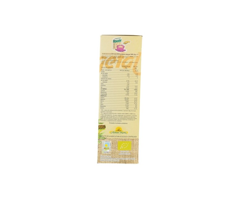 Biocrecimiento Papilla 7 Cereales Con Miel Bio ( 6 Meses ) 400 g Aliment Vegetal