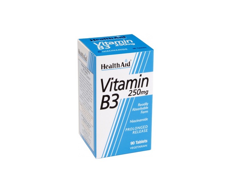 Vitamina B3 (Niacinamida) 90 comprimidos Health Aid