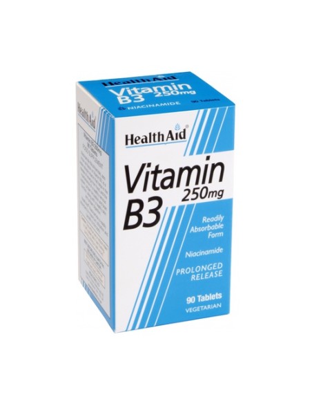 Vitamina B3 (Niacinamida) 90 comprimidos Health Aid