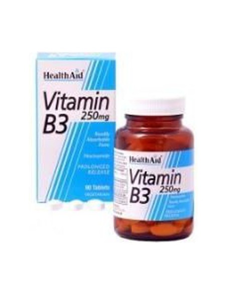 Vitamina B3 (Niacinamida) 90 comprimidos Health Aid