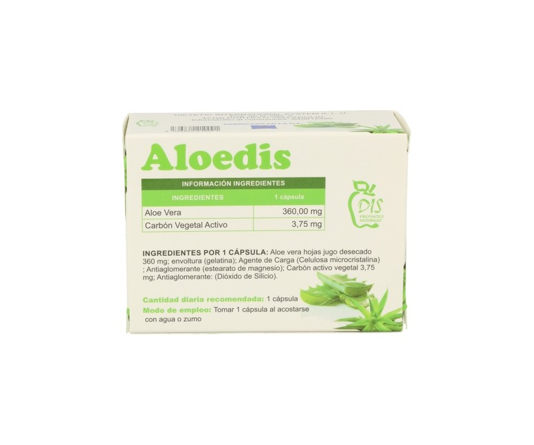 Aloedis 60 cápsulas de 500mg Dis