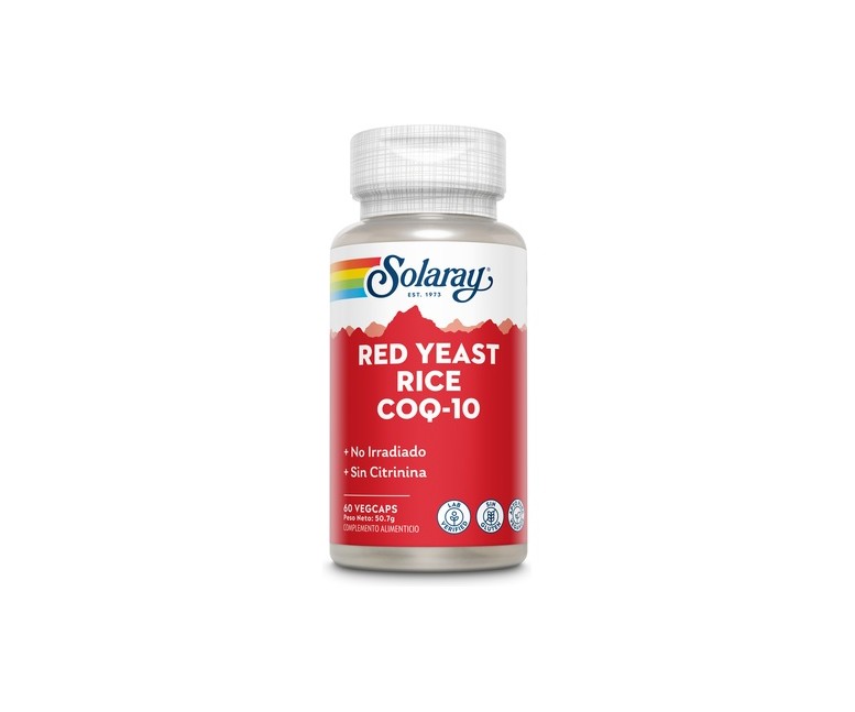 Red Yeast Rice CoQ-10 60 cápsulas vegetales Solaray