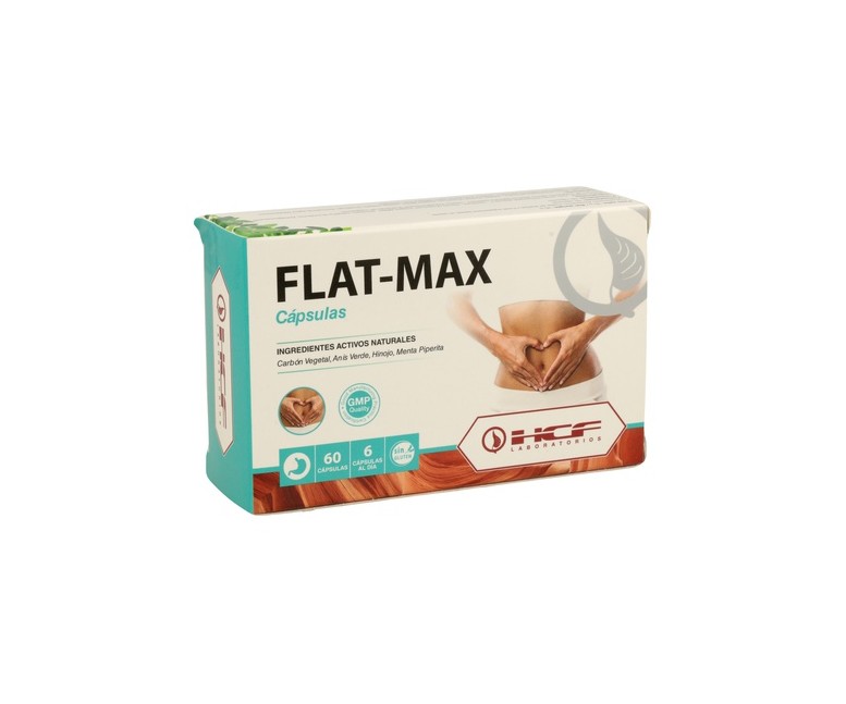 Flat-Max Carbón Vegetal 60 cápsulas Hcf