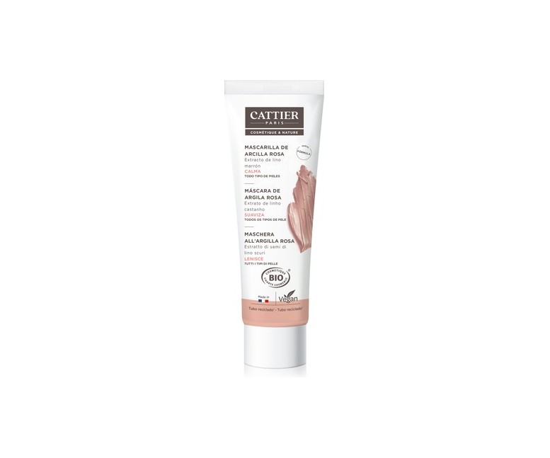 Mascarilla de Arcilla Rosa 100 ml de crema Cattier