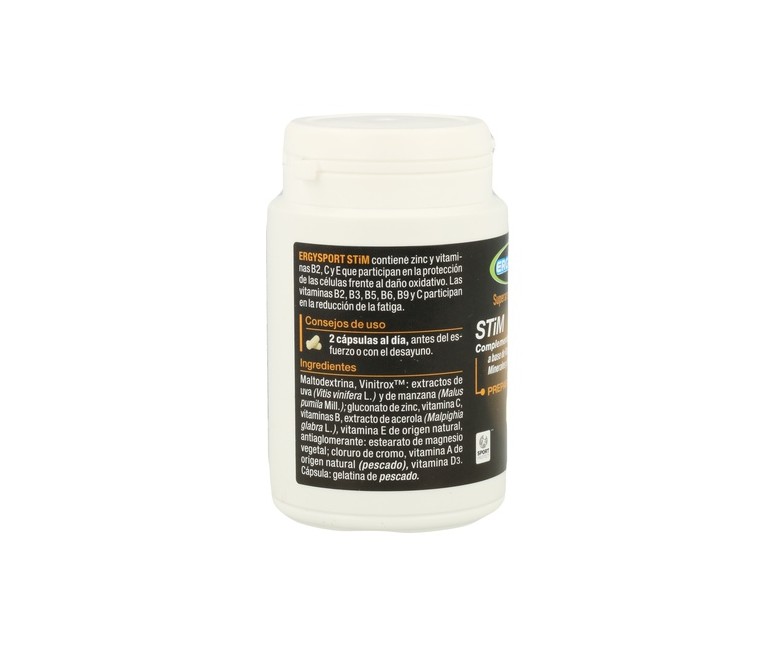 Ergysport stim recuperador físico 60 cápsulas Nutergia