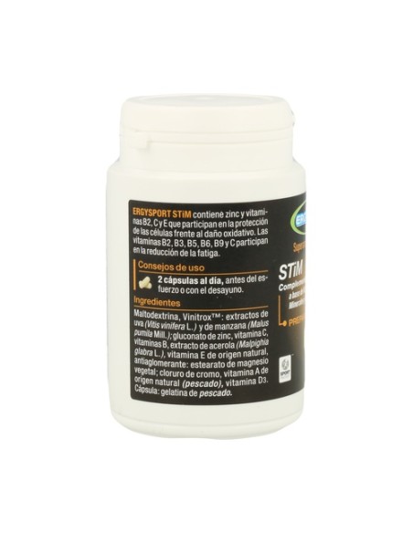 Ergysport stim recuperador físico 60 cápsulas Nutergia