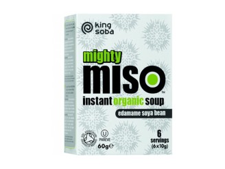 Sopa de Miso y Semillas de Edamame Sin Gluten