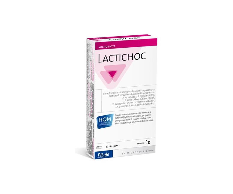 Lactichoc 20 cápsulas Pileje
