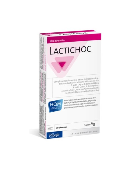Lactichoc 20 cápsulas Pileje