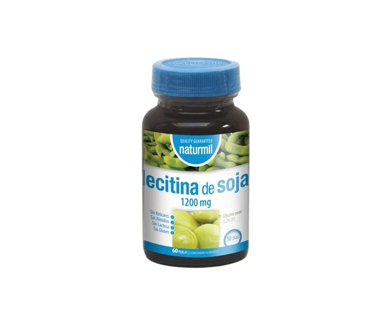 Lecitina de Soja 60 perlas de 1200mg Naturmil