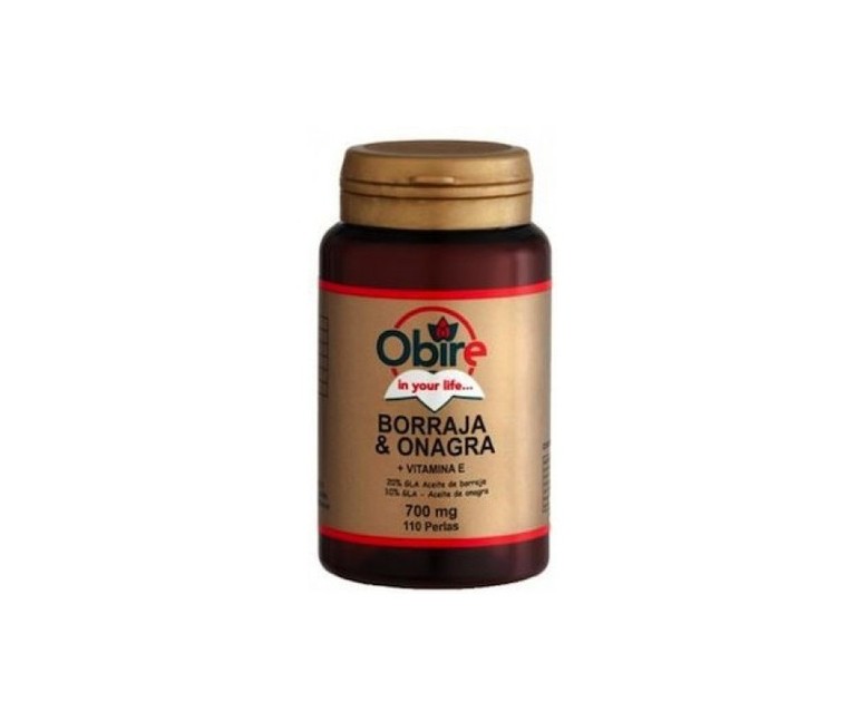Borraja y Onagra 110 perlas de 500mg Obire