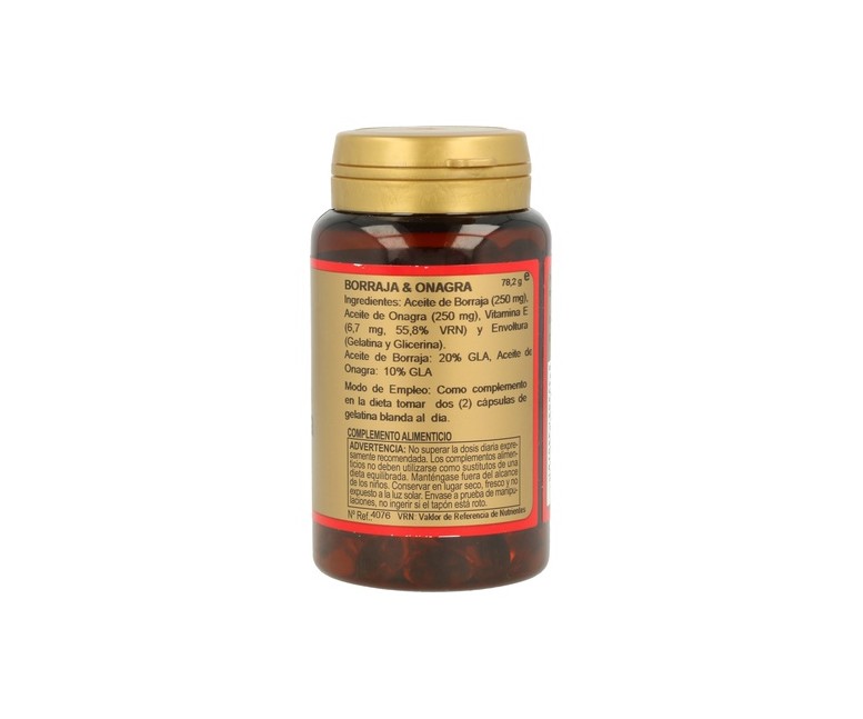 Borraja y Onagra 110 perlas de 500mg Obire