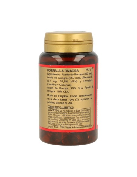 Borraja y Onagra 110 perlas de 500mg Obire