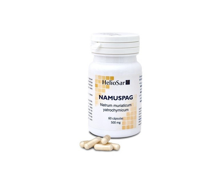 Namuspag natrum muriaticum piel, visión y mucosas 60 cápsulas de 500mg Heliosar