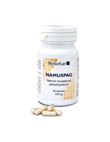 Namuspag natrum muriaticum piel, visión y mucosas 60 cápsulas de 500mg Heliosar