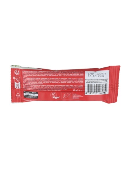 Pack Lifebar proteina fresa 15 barritas de 40g Lifefood