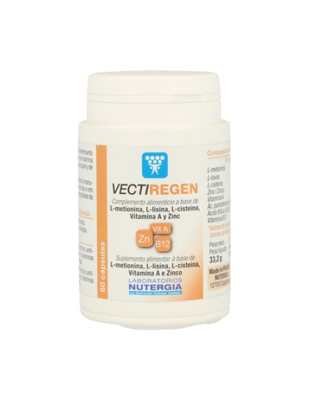 Vectiregen cabello, piel y uñas 60 cápsulas Nutergia