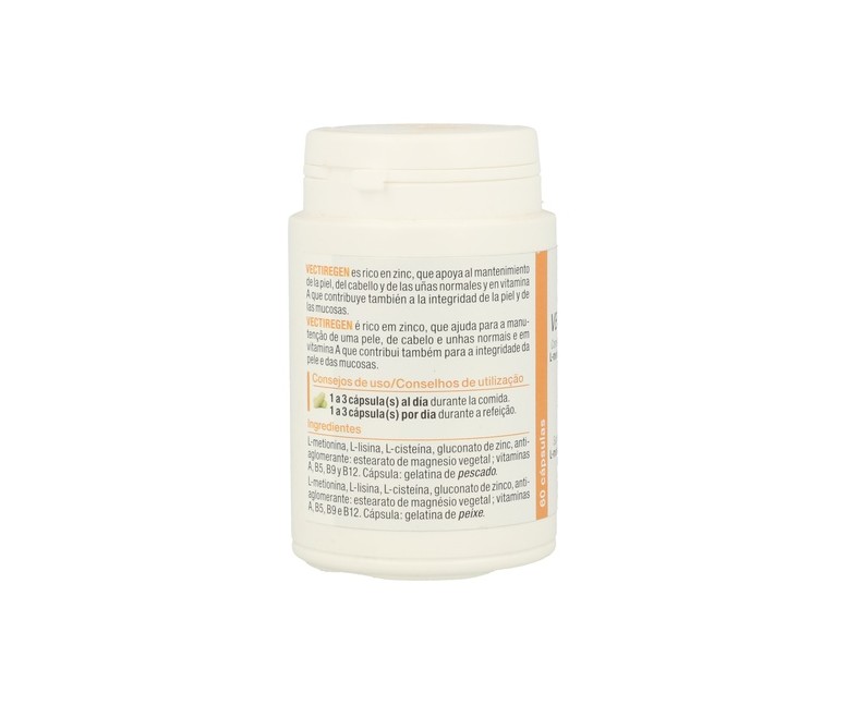 Vectiregen cabello, piel y uñas 60 cápsulas Nutergia