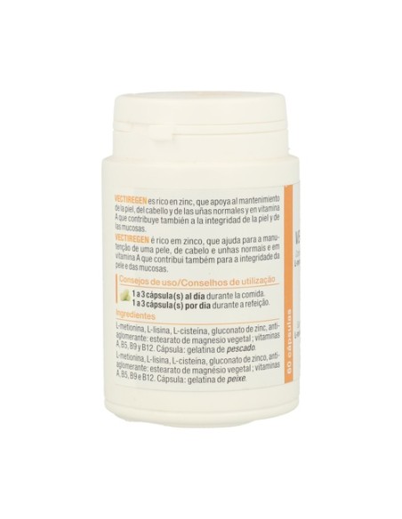 Vectiregen cabello, piel y uñas 60 cápsulas Nutergia