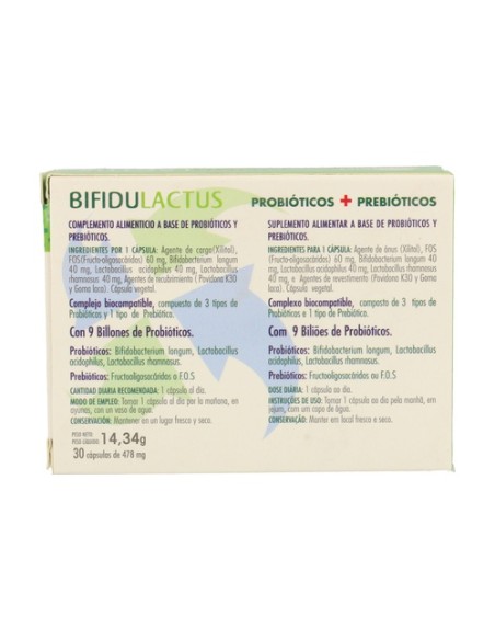 Bifidulactus 30 cápsulas Waydiet