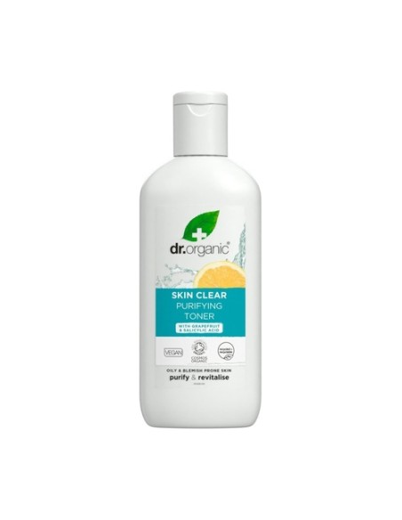 Tónico purificante Skin Clear -piel acneica y manchas 200 ml Dr. Organic