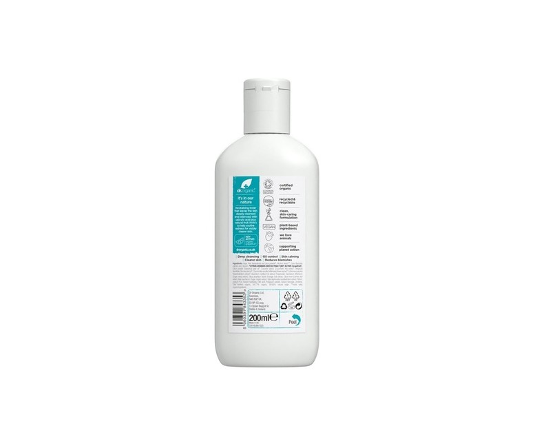Tónico purificante Skin Clear -piel acneica y manchas 200 ml Dr. Organic